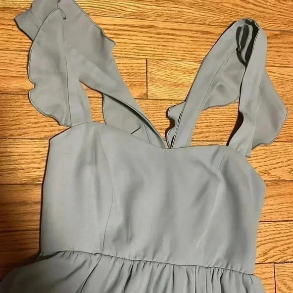 [S]Show Me Your MuMu  Silver Sage Crisp June Maxi Dress - Picture 5 of 11